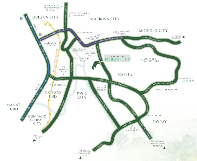 Highland City - Location Map
