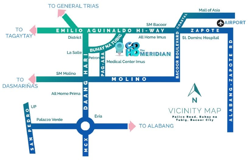 The Meridian - Location Map