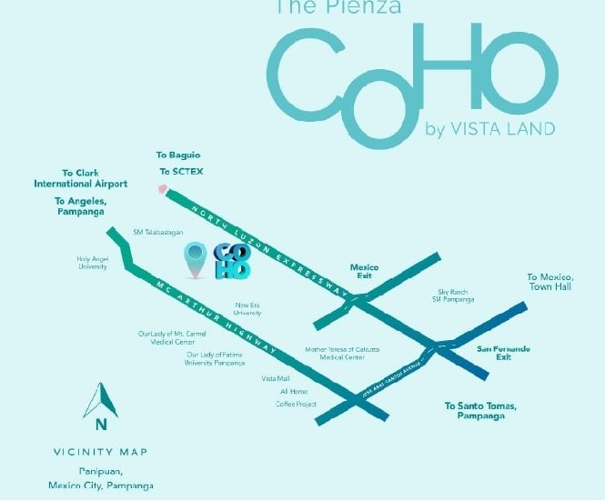 The Pienza COHO - Location Map