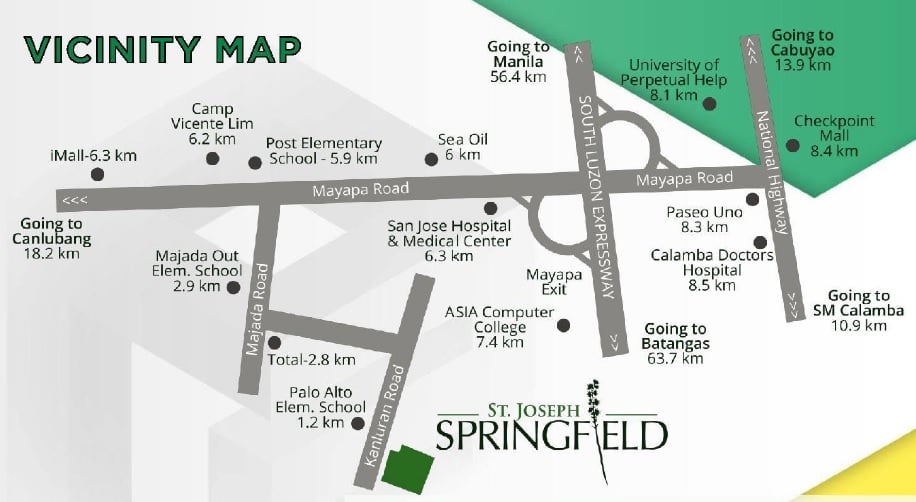 St. Joseph Springfield - Location Map