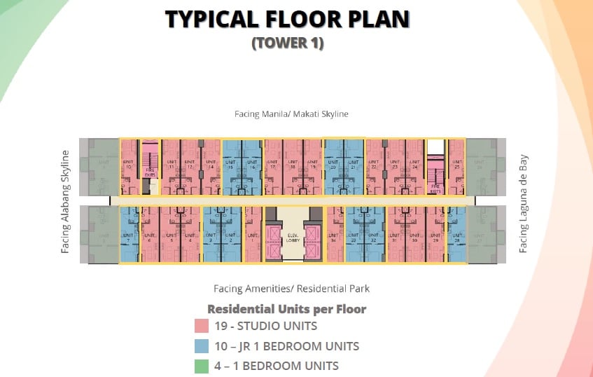 Avida Towers Ardane - Typical Floor Plan