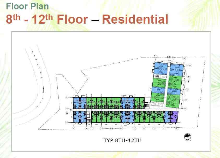 Pinehill Baguio - Floor Plan - 8th - 12th Floor