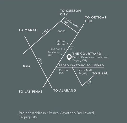 The Courtyard COHO - Location Map