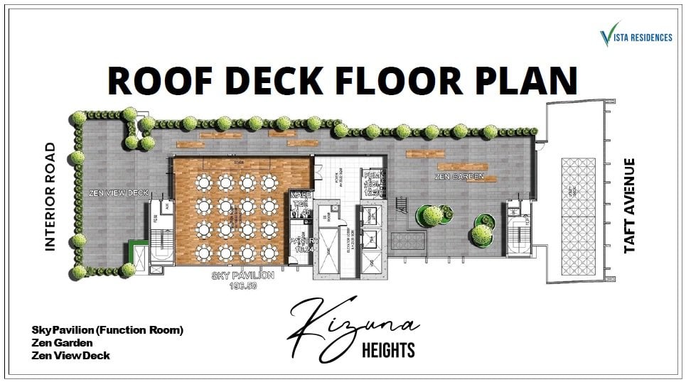 Kizuna Heights - Roof Deck Floor Plan