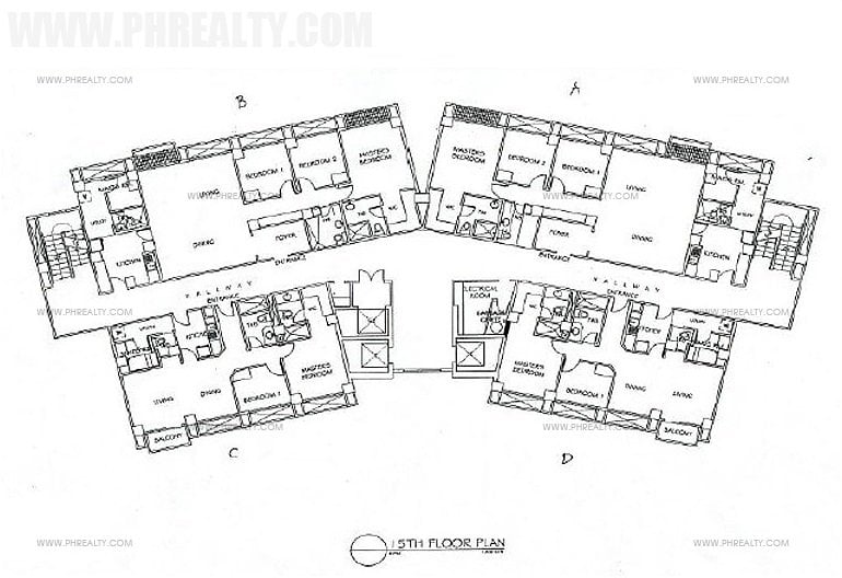 Tuscany Private Estate - 15th Floor Plan of Cluster 7