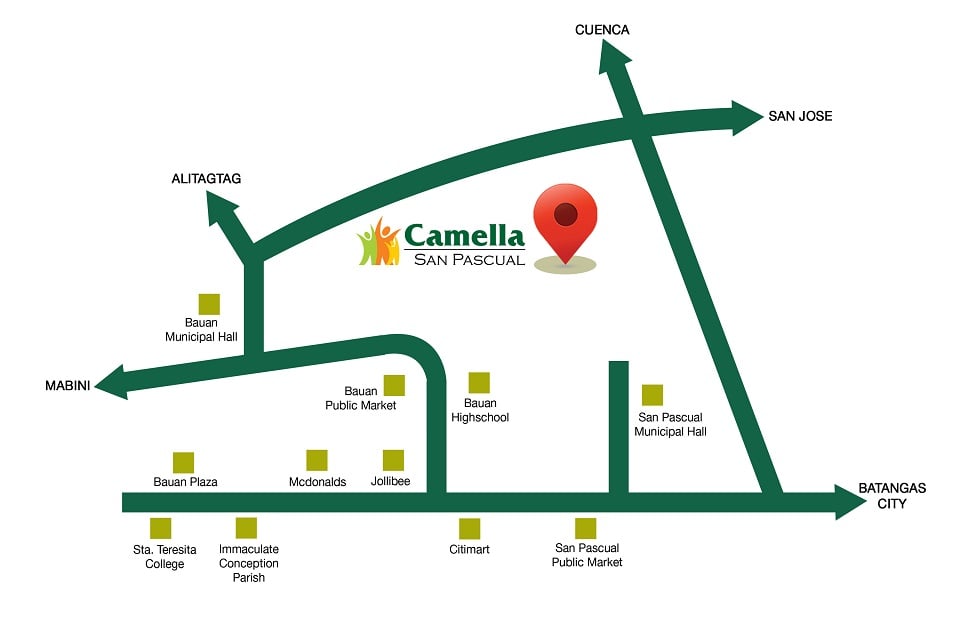 Camella San Pascual - Location Map