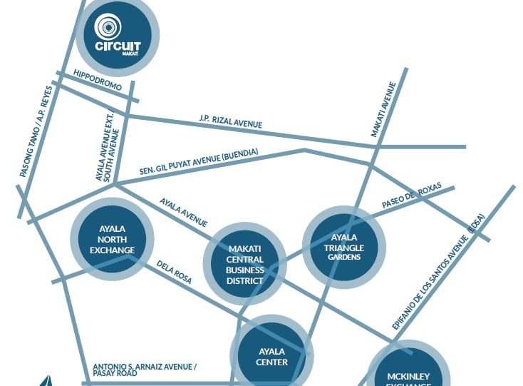 Astela At Circuit Makati - Location Map
