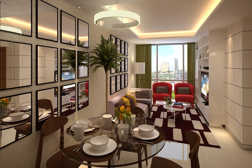 Eastwood Global Plaza - 2 BR Living and Dining