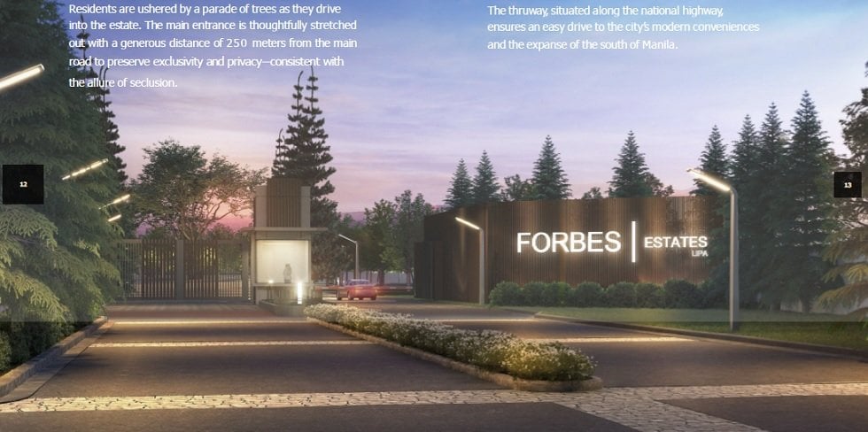 Forbes Estate Lipa - Entrance Gate